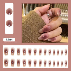 24pcs/Set Press On Nails R704